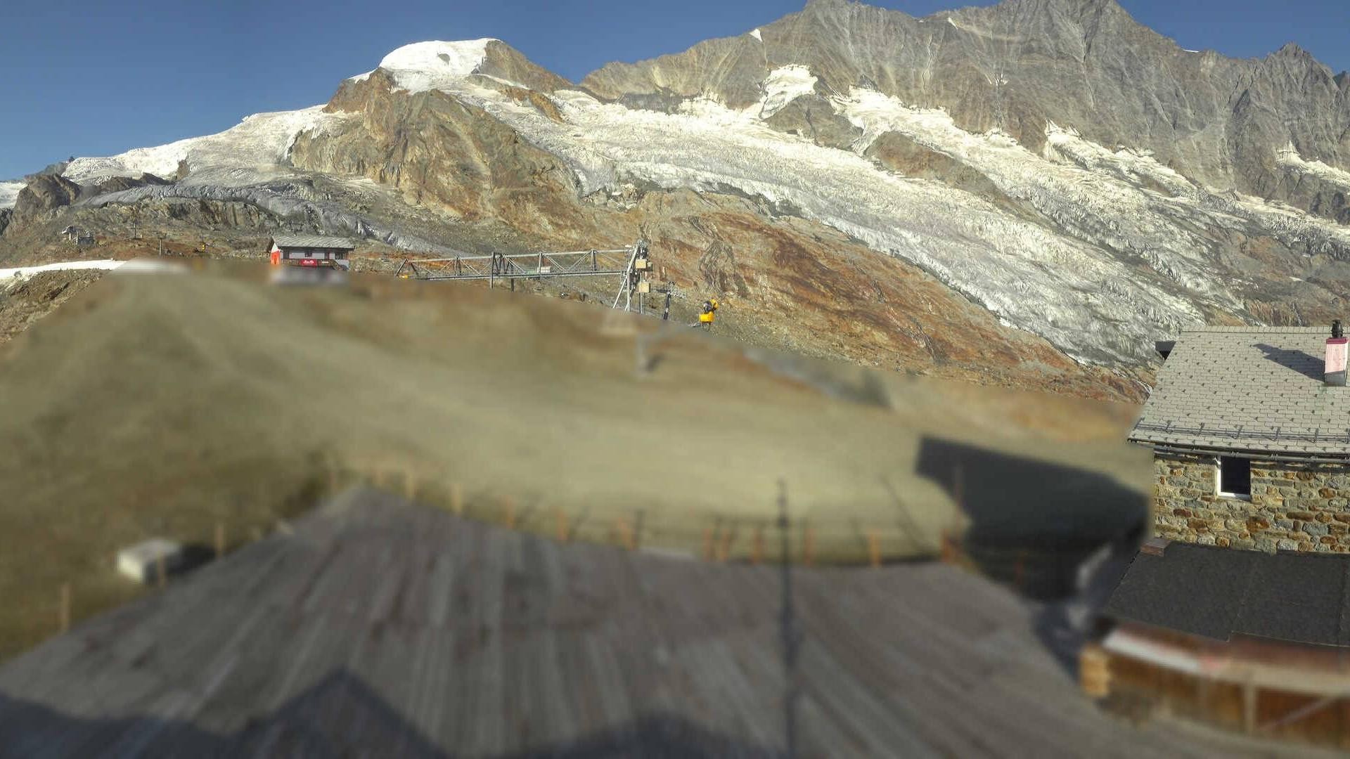 Archiv Foto Webcam Saas Fee - Längfluh Süd