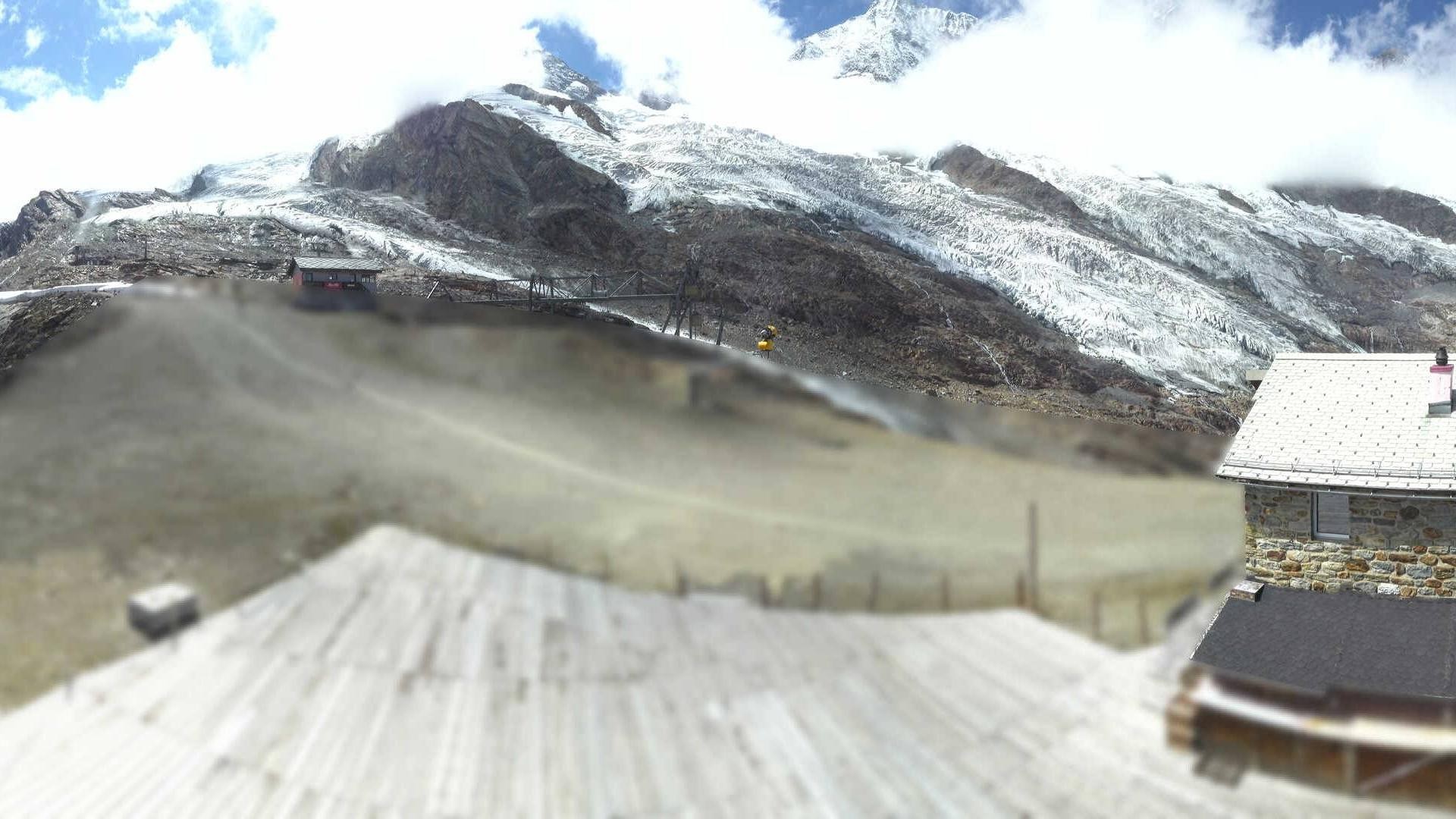 Archiv Foto Webcam Saas Fee - Längfluh Süd