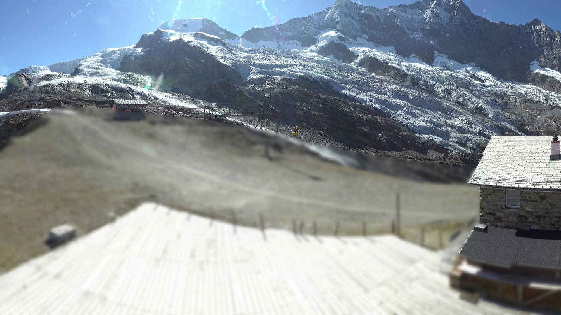Archiv Foto Webcam Saas Fee - Längfluh Süd