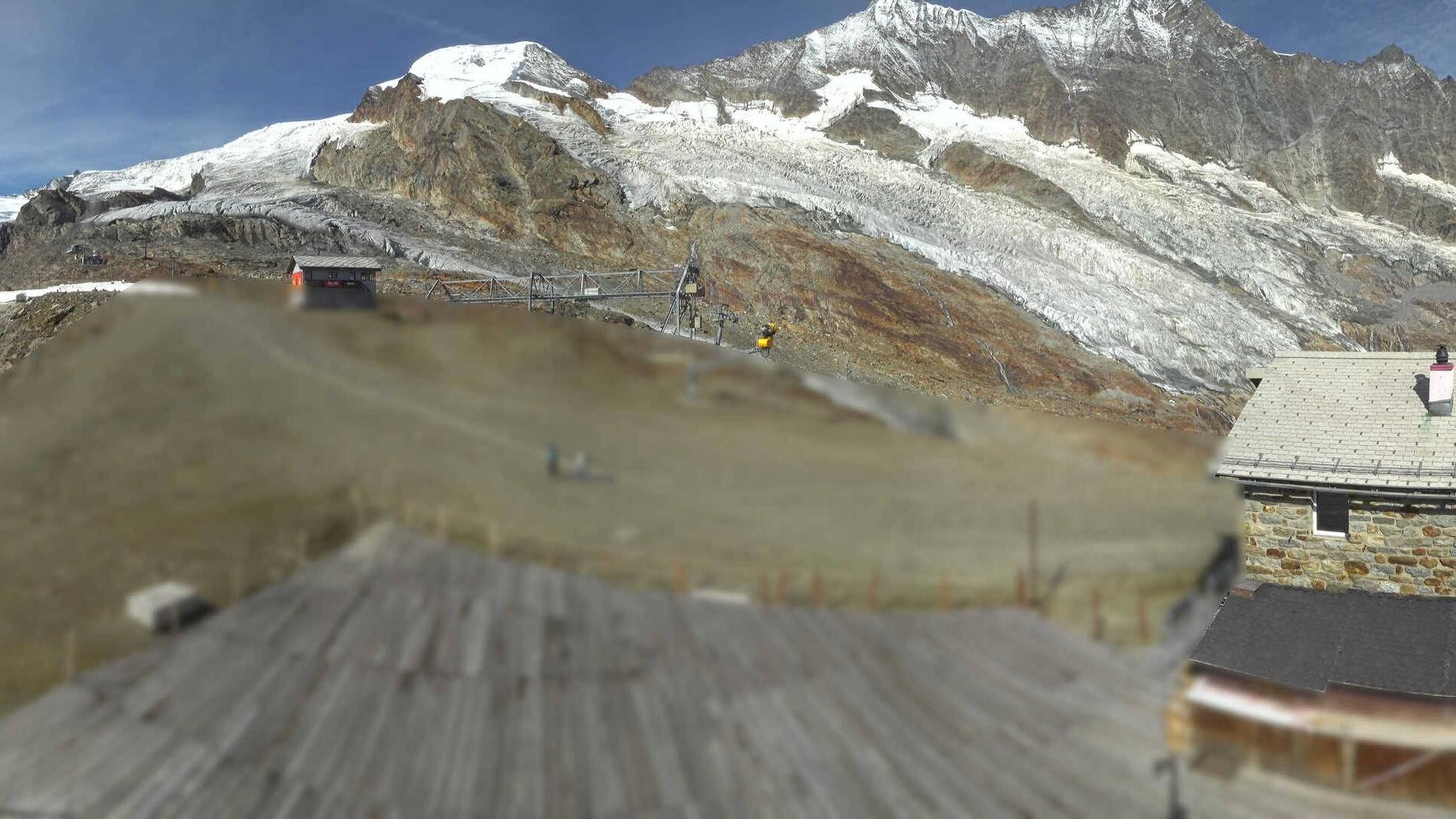 Archiv Foto Webcam Saas Fee - Längfluh Süd