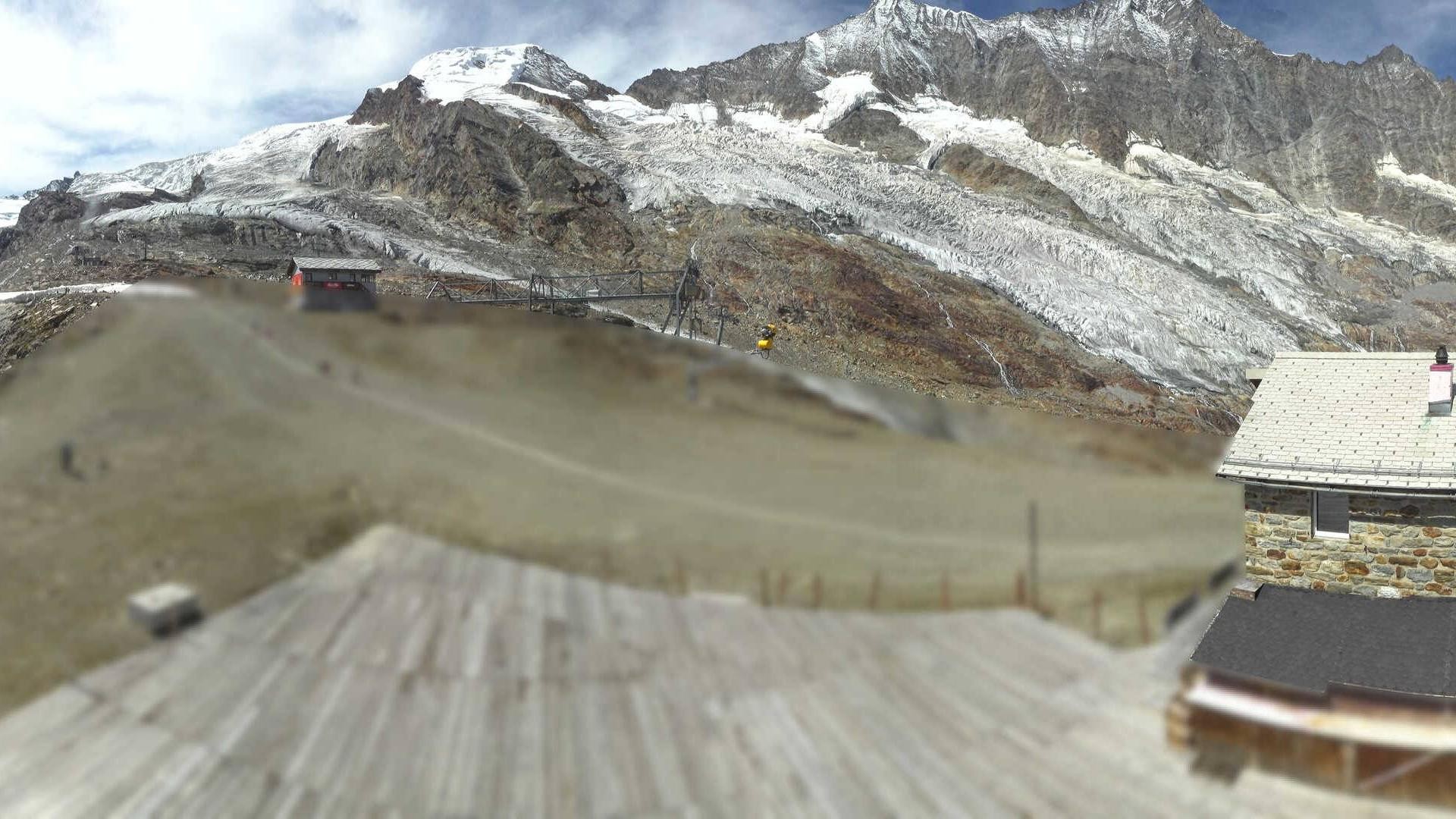 Archiv Foto Webcam Saas Fee - Längfluh Süd
