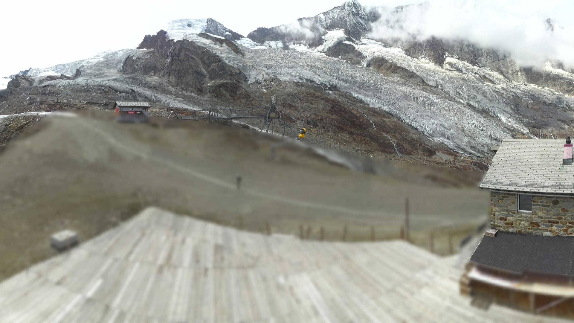 Archiv Foto Webcam Saas Fee - Längfluh Süd