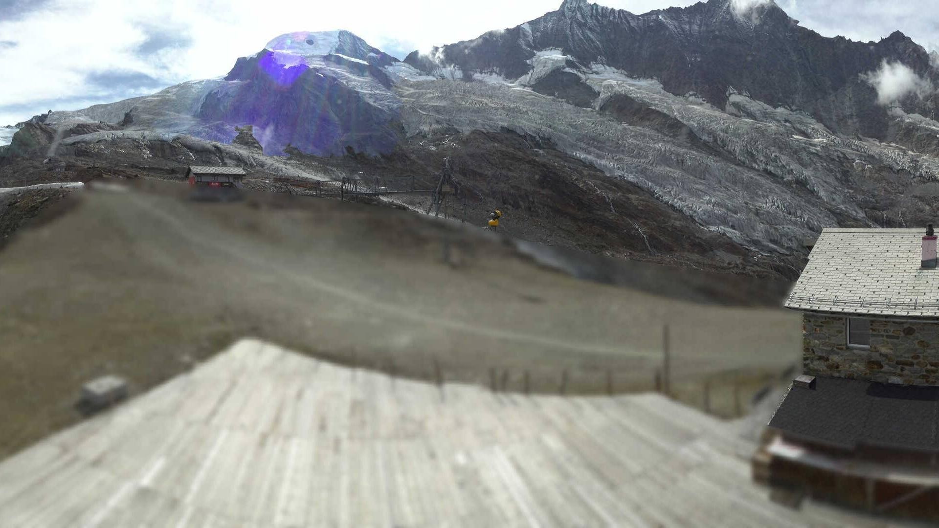 Archiv Foto Webcam Saas Fee - Längfluh Süd