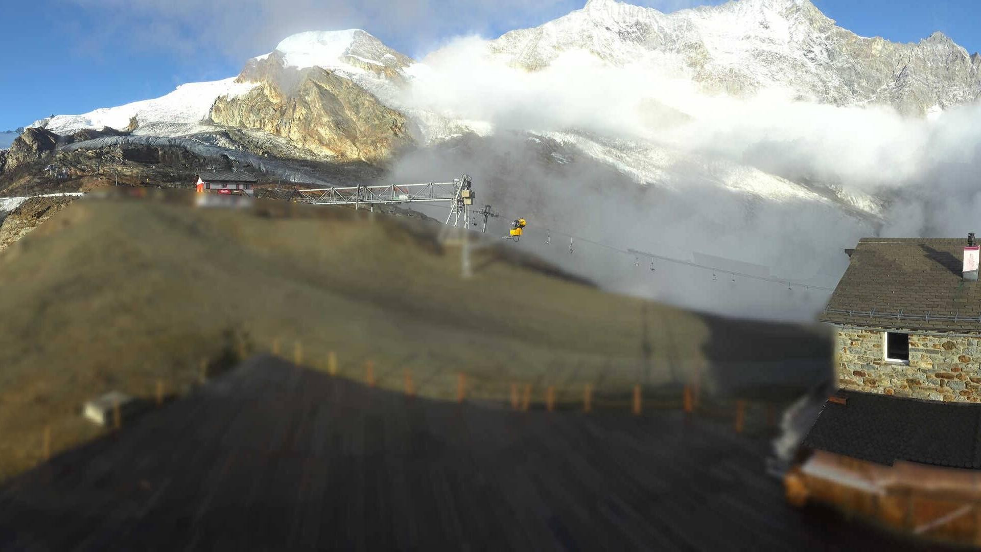 Archiv Foto Webcam Saas Fee - Längfluh Süd