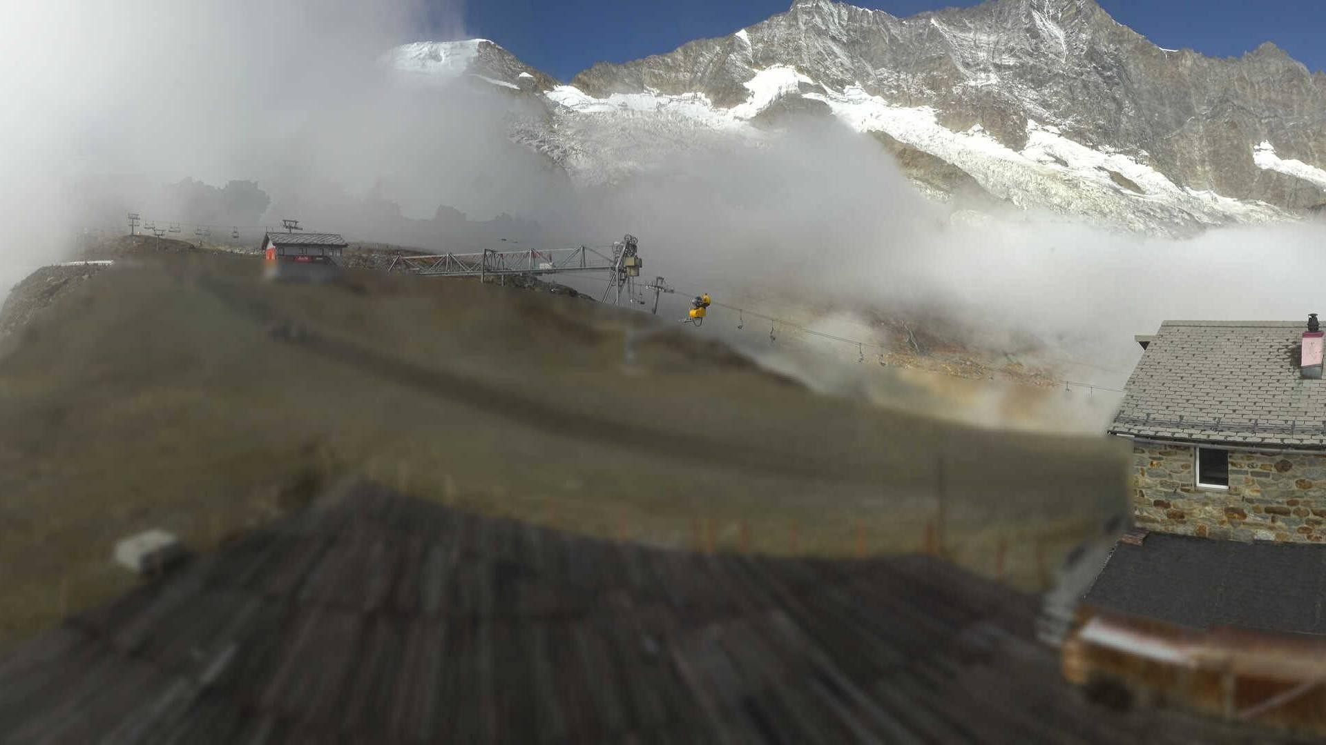 Archiv Foto Webcam Saas Fee - Längfluh Süd
