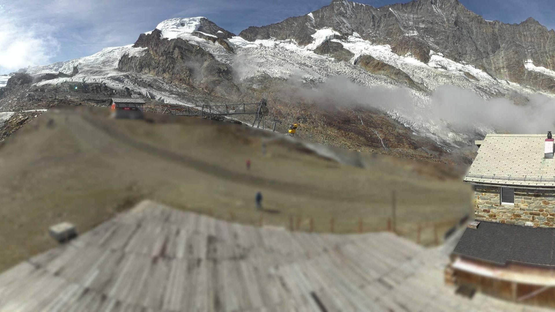 Archiv Foto Webcam Saas Fee - Längfluh Süd