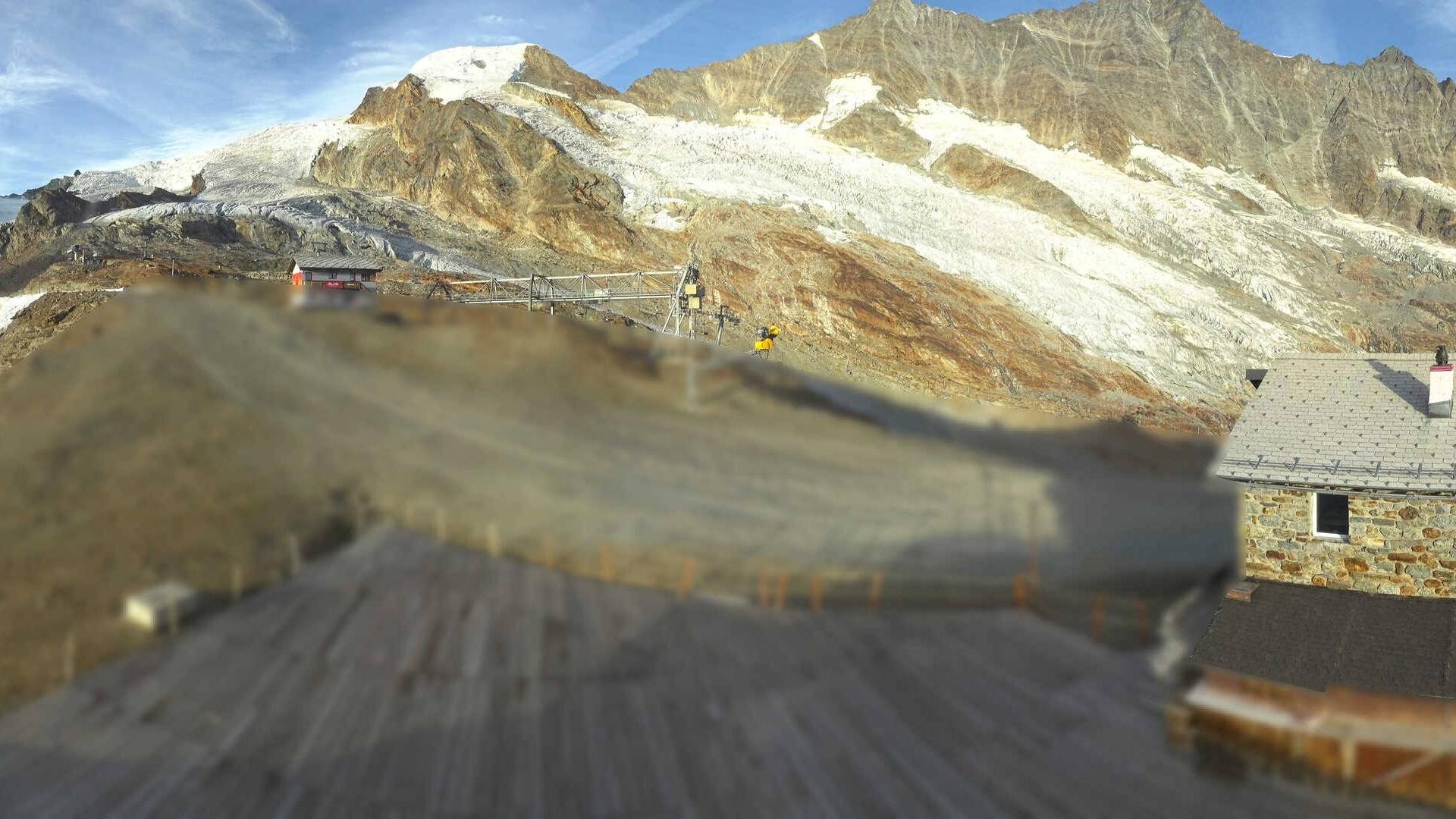 Archived image Webcam Saas Fee - Längfluh south