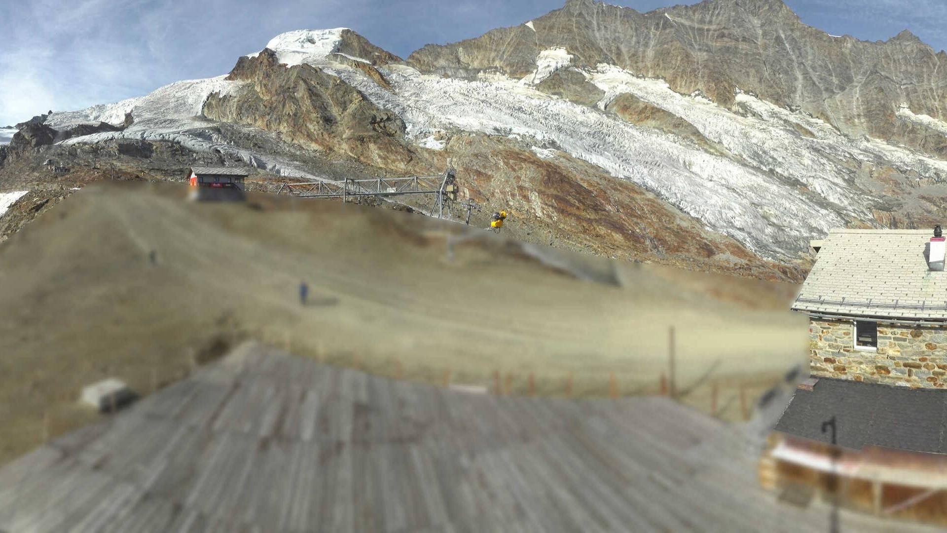 Archived image Webcam Saas Fee - Längfluh south