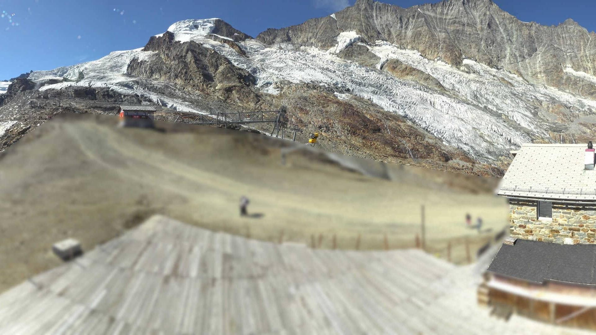 Archiv Foto Webcam Saas Fee - Längfluh Süd