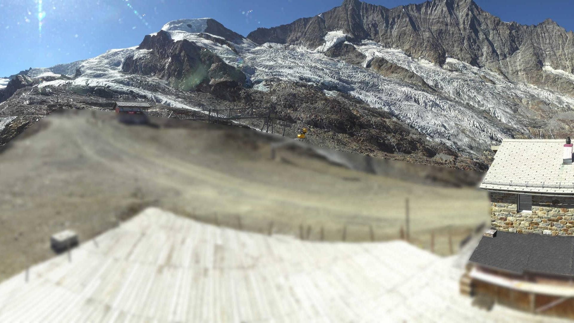 Archiv Foto Webcam Saas Fee - Längfluh Süd