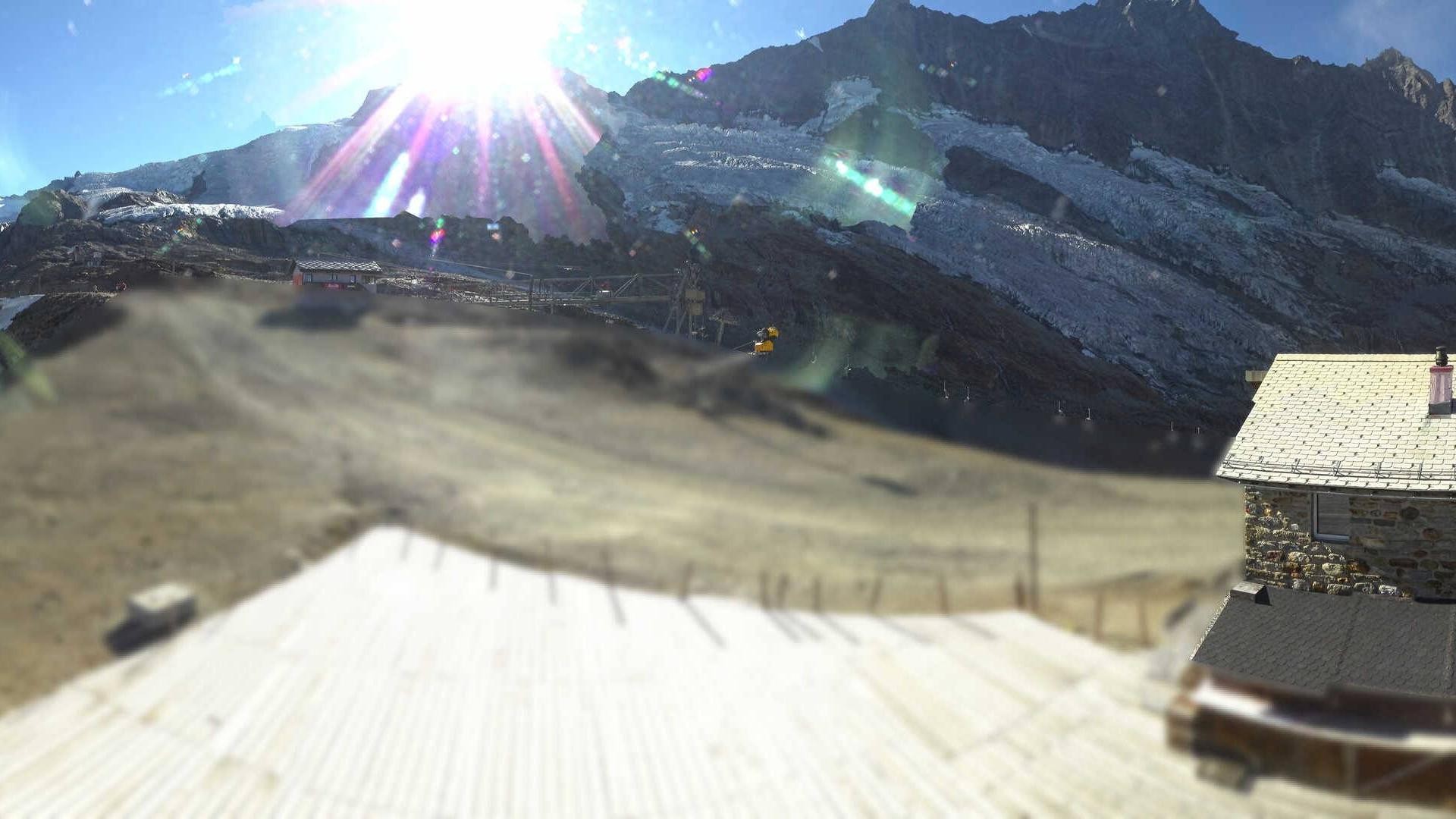 Archiv Foto Webcam Saas Fee - Längfluh Süd