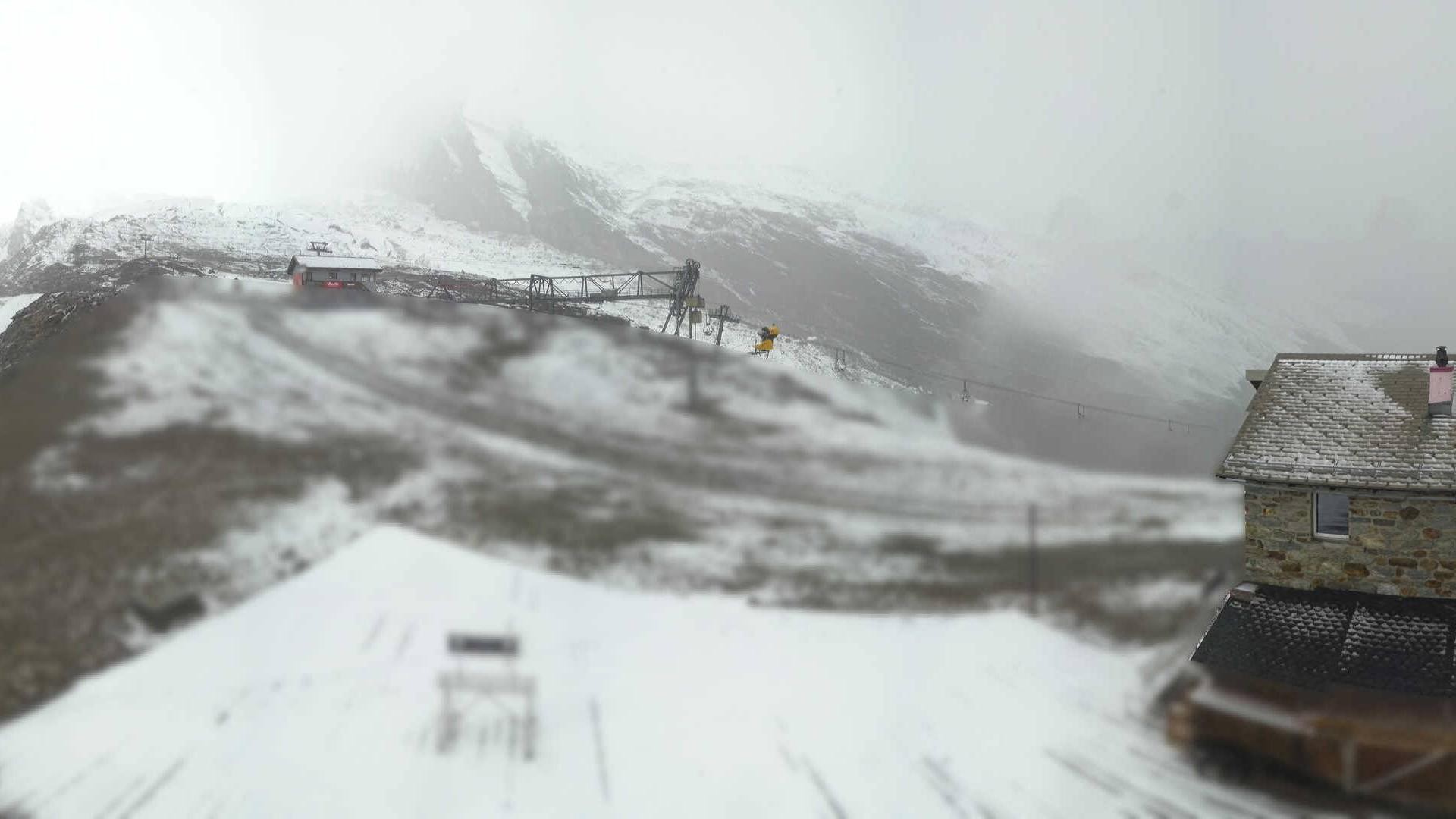 Archived image Webcam Saas Fee - Längfluh south