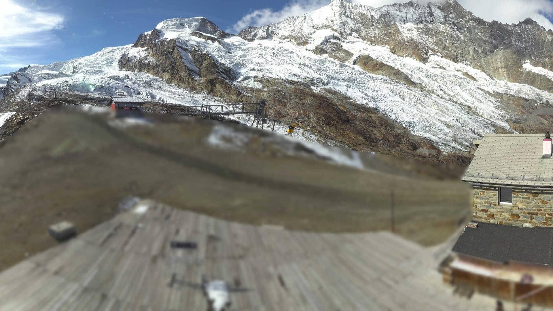 Archived image Webcam Saas Fee - Längfluh south