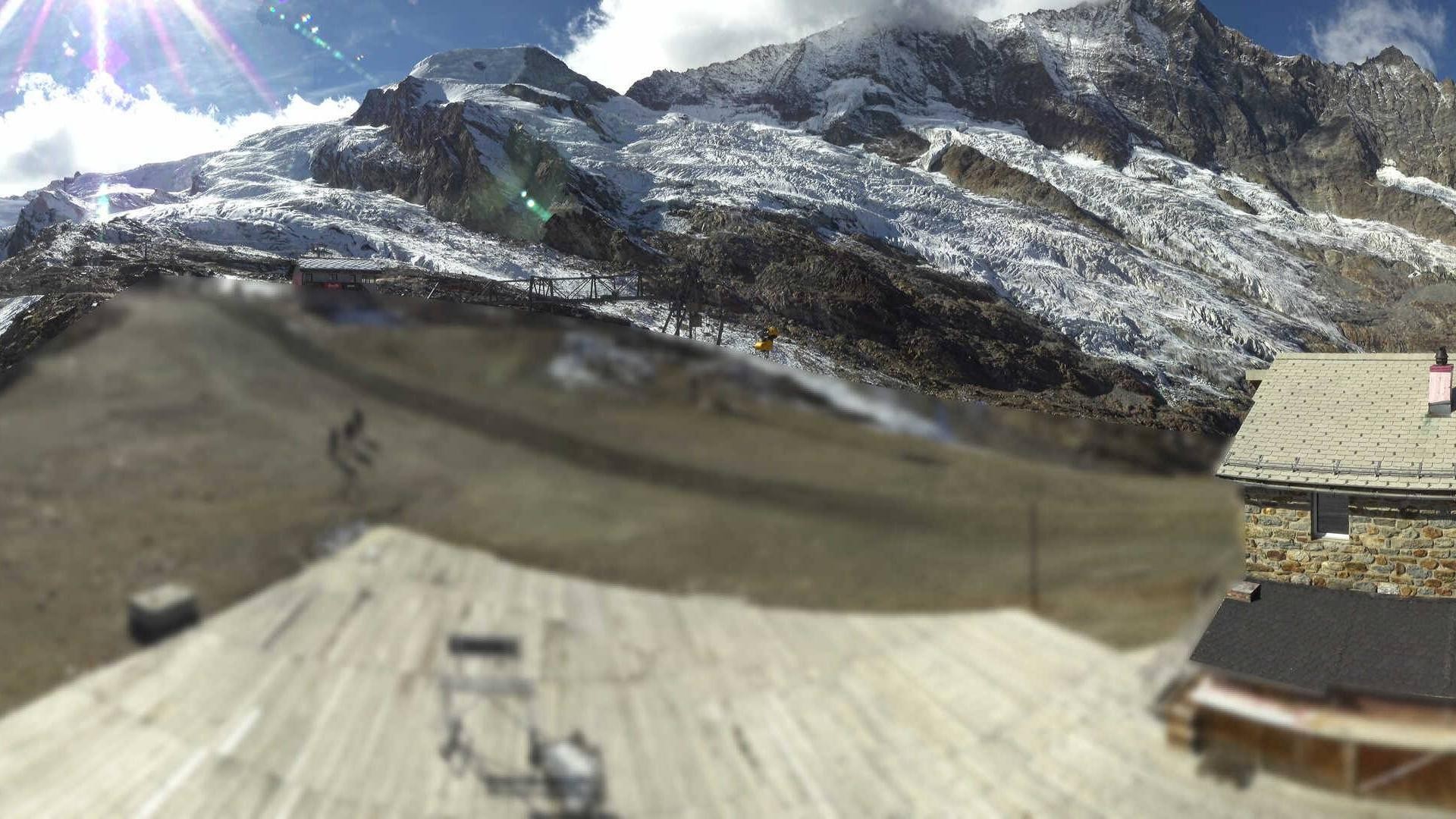 Archived image Webcam Saas Fee - Längfluh south