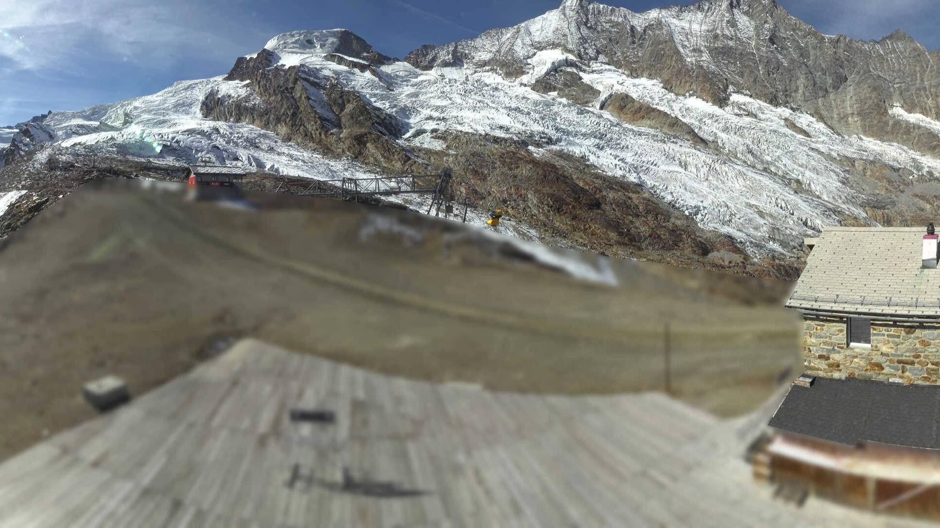 Archiv Foto Webcam Saas Fee - Längfluh Süd
