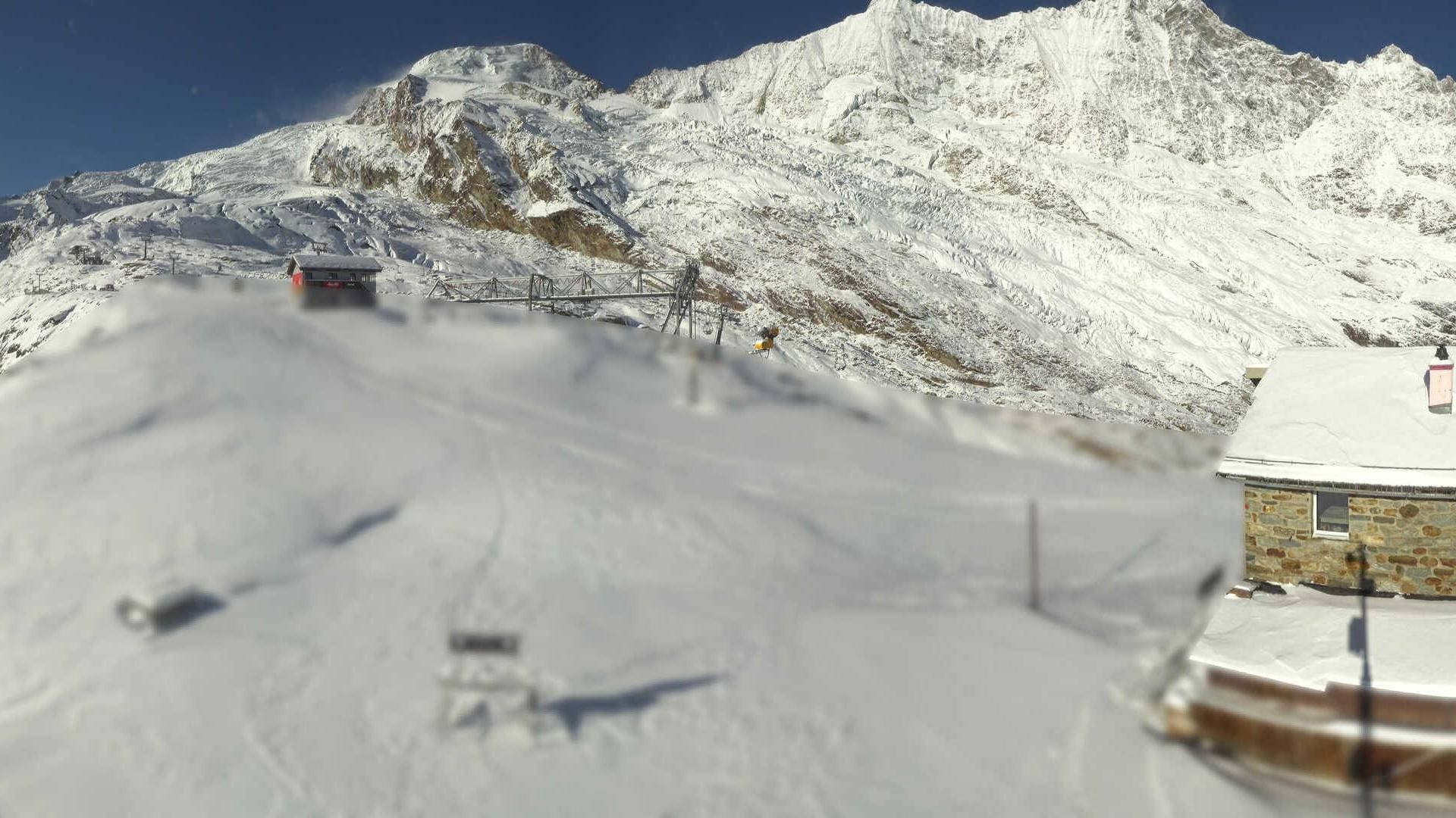 Archiv Foto Webcam Saas Fee - Längfluh Süd