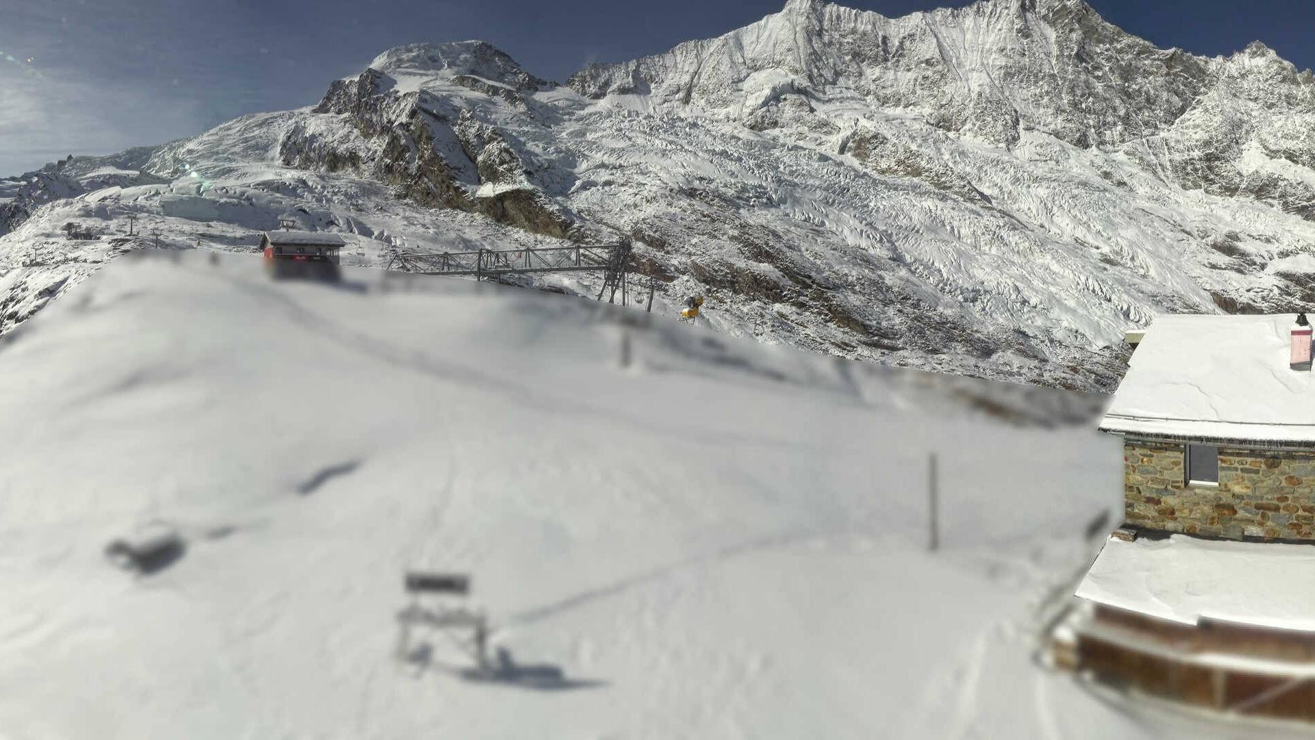 Archiv Foto Webcam Saas Fee - Längfluh Süd