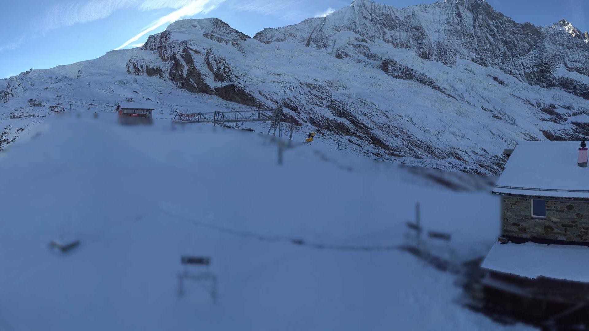 Archiv Foto Webcam Saas Fee - Längfluh Süd