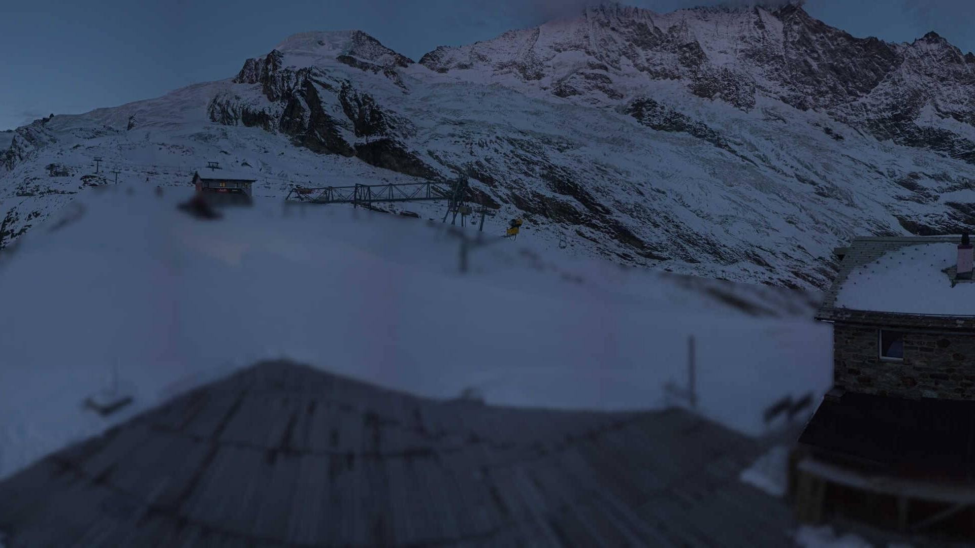 Archived image Webcam Saas Fee - Längfluh south