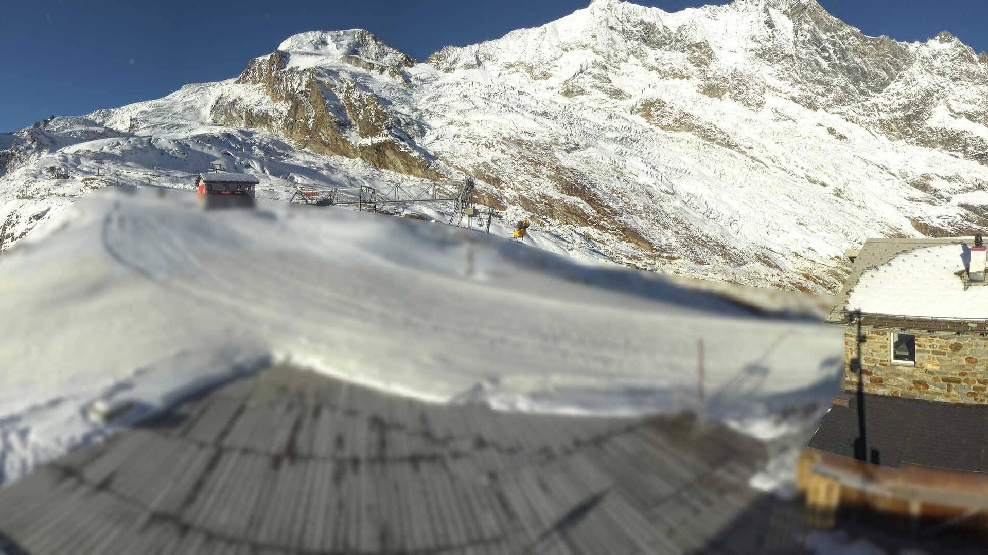 Archived image Webcam Saas Fee - Längfluh south