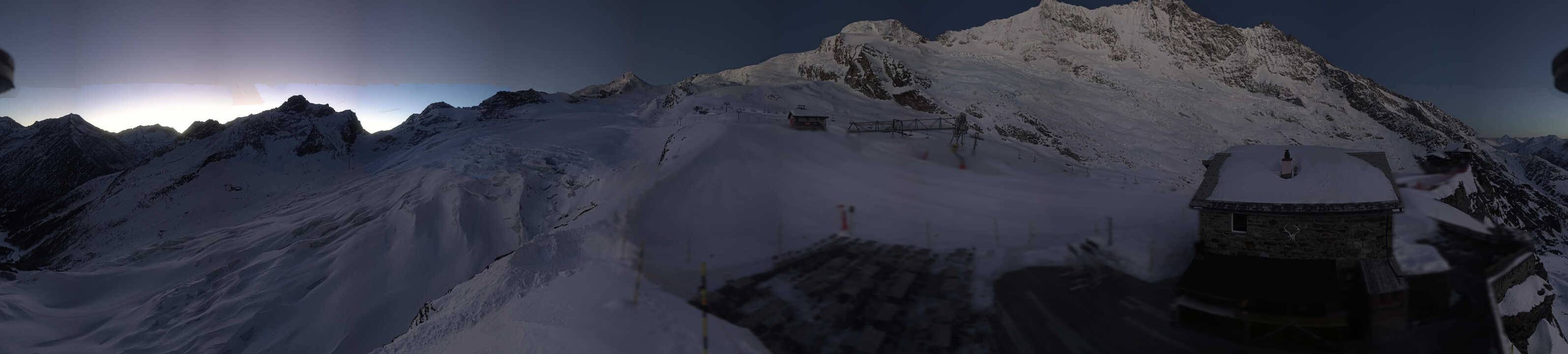 Archived image Webcam Saas Fee - Glacier