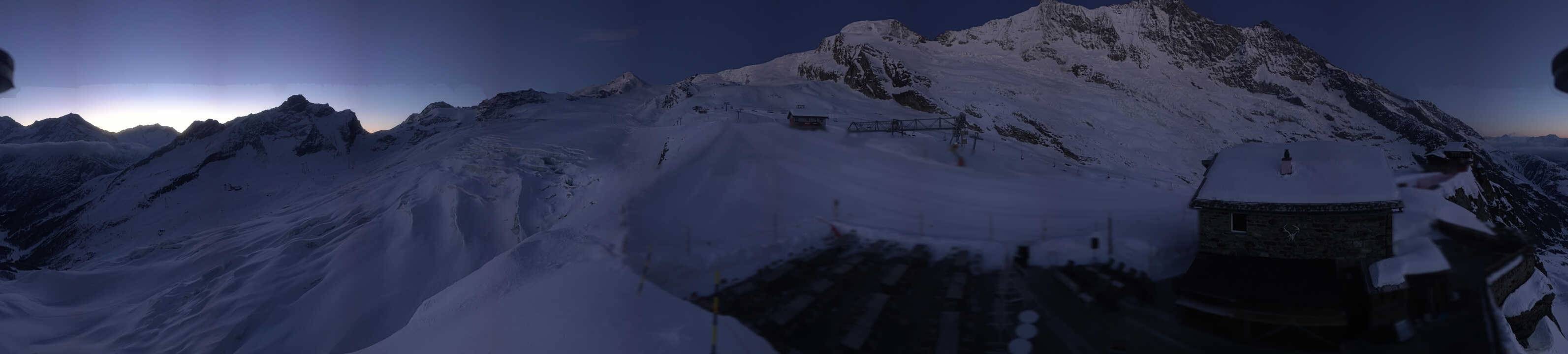 Archived image Webcam Saas Fee - Glacier