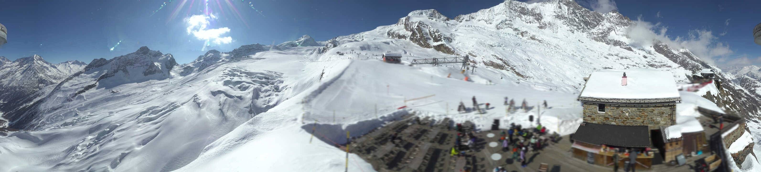 Archived image Webcam Saas Fee - Glacier