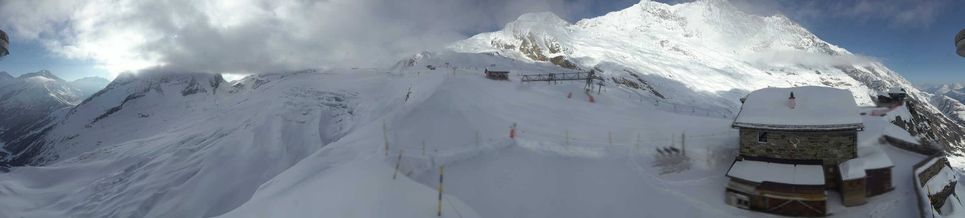 Archived image Webcam Saas Fee - Glacier
