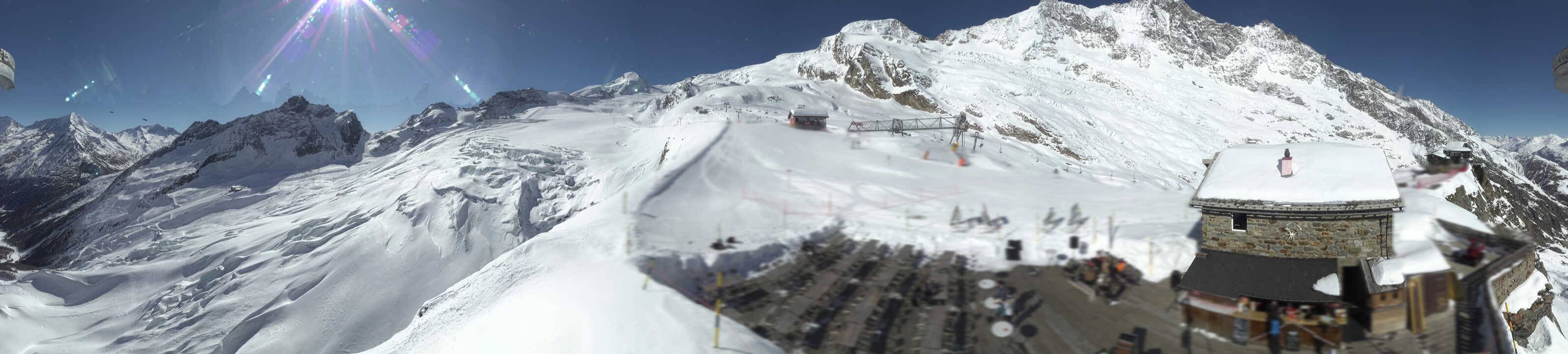 Archived image Webcam Saas Fee - Glacier