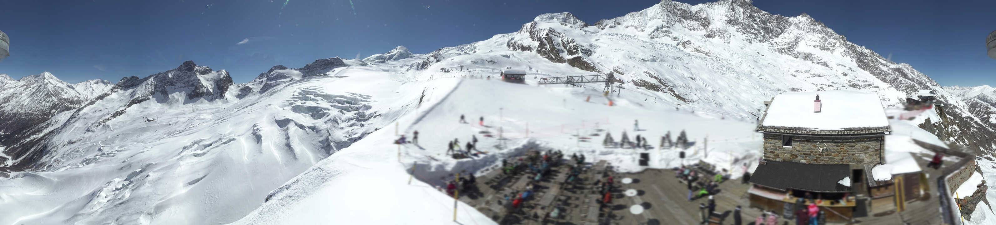 Archived image Webcam Saas Fee - Glacier