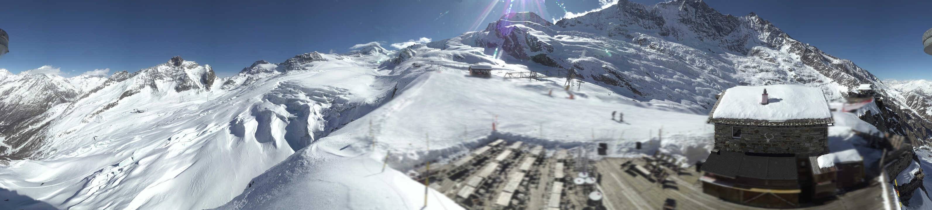 Archived image Webcam Saas Fee - Glacier