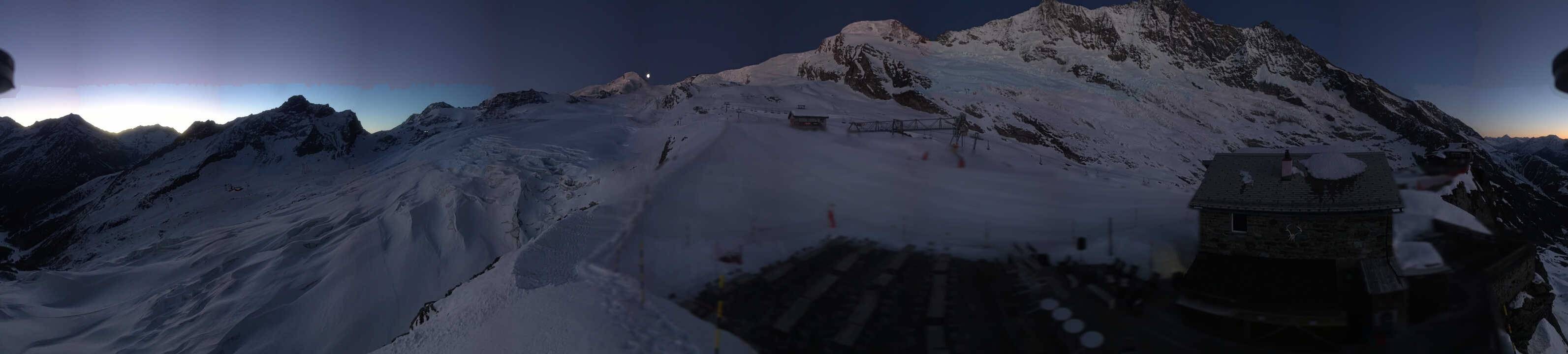 Archived image Webcam Saas Fee - Glacier