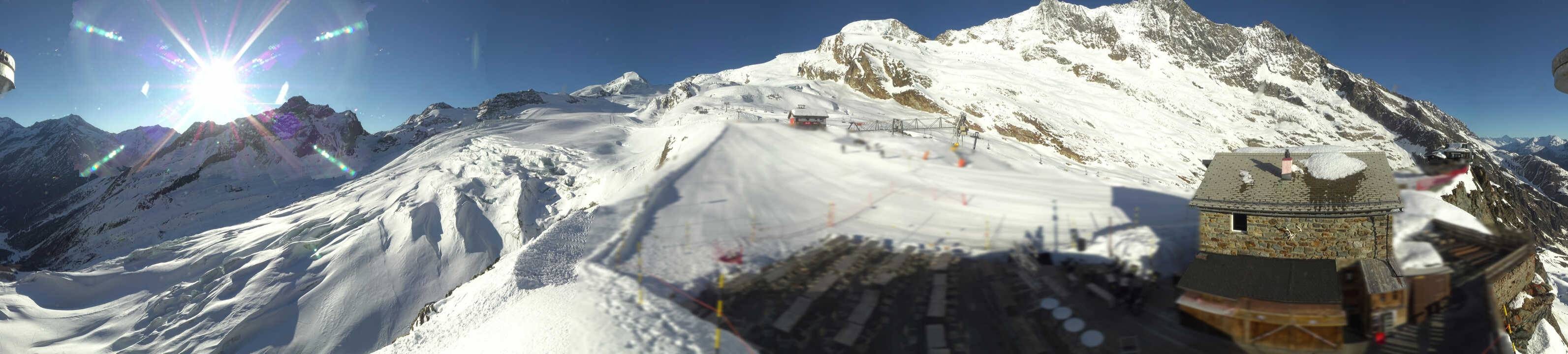 Archived image Webcam Saas Fee - Glacier