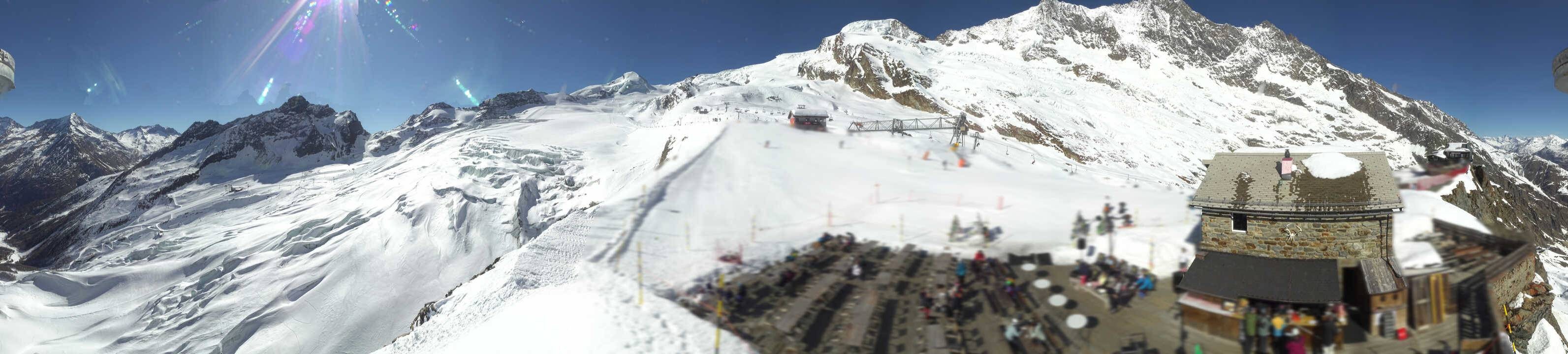 Archived image Webcam Saas Fee - Glacier