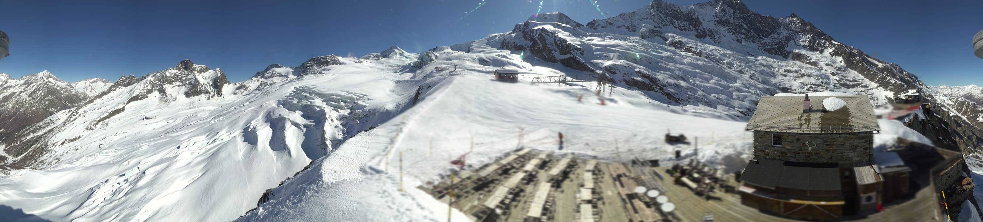 Archived image Webcam Saas Fee - Glacier