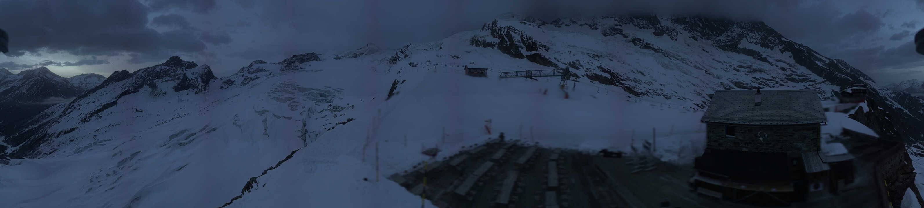 Archived image Webcam Saas Fee - Glacier