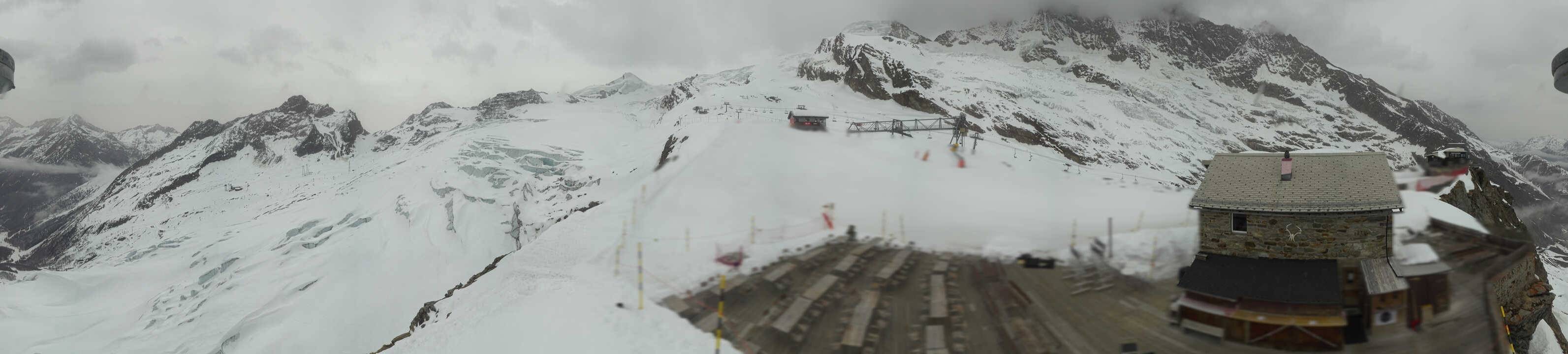Archived image Webcam Saas Fee - Glacier