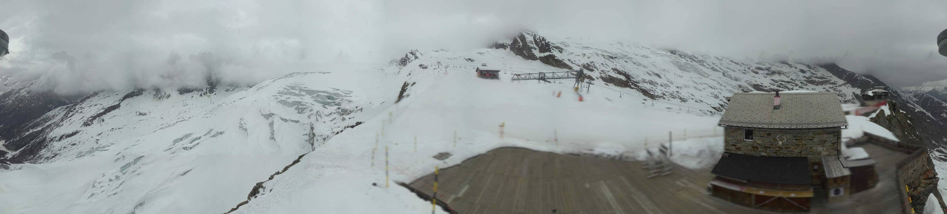 Archived image Webcam Saas Fee - Glacier