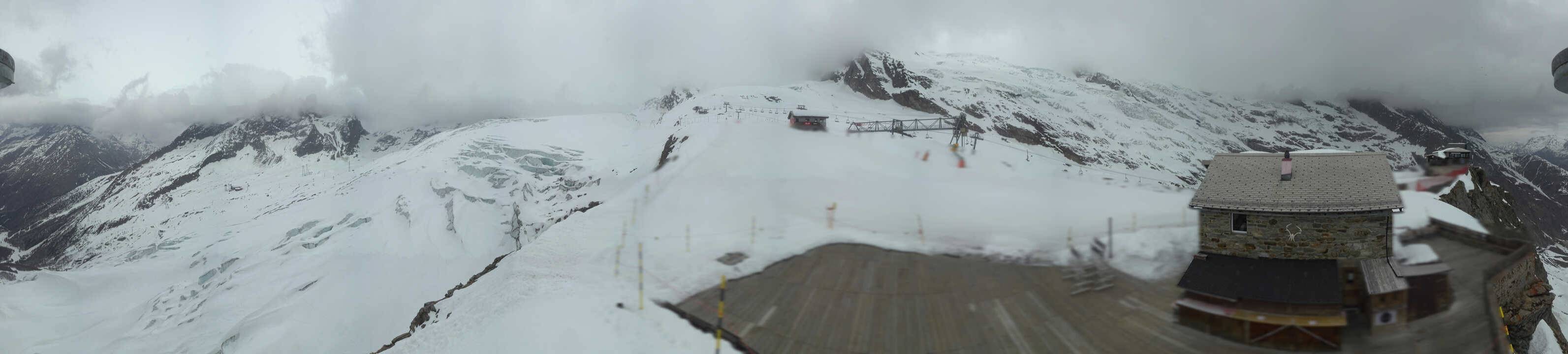 Archived image Webcam Saas Fee - Glacier