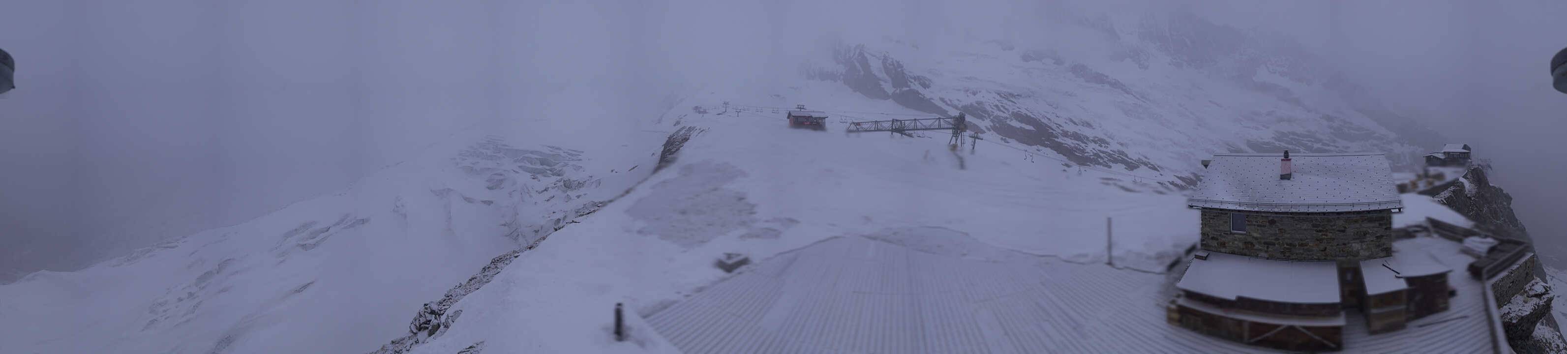 Archived image Webcam Saas Fee - Glacier