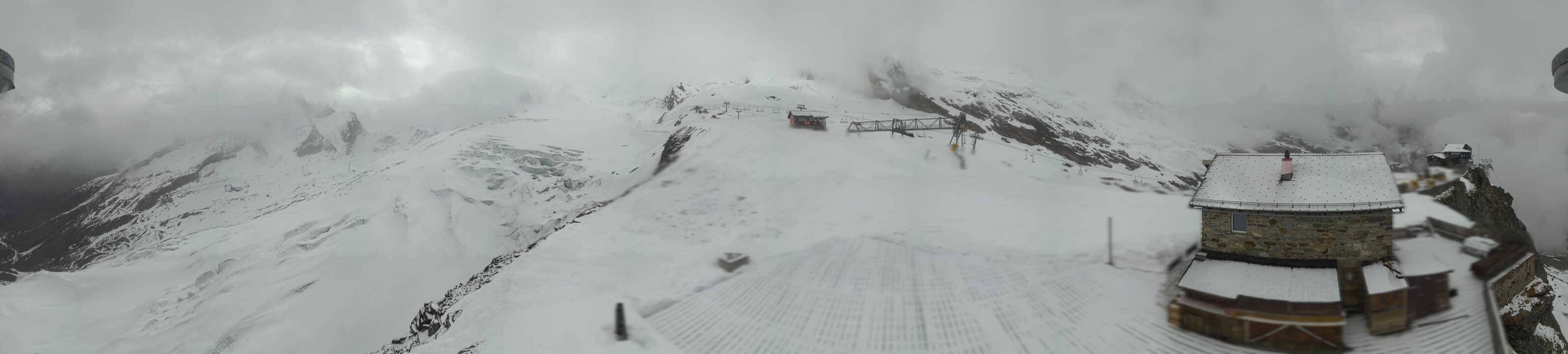 Archived image Webcam Saas Fee - Glacier