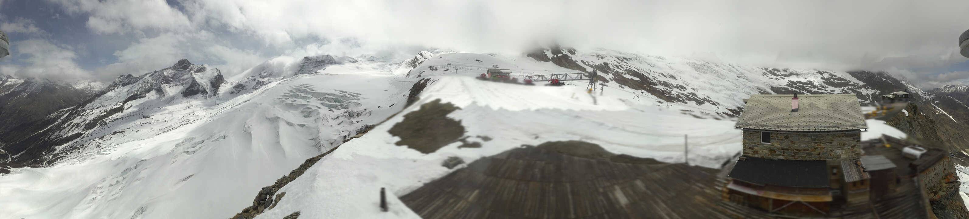 Archived image Webcam Saas Fee - Glacier