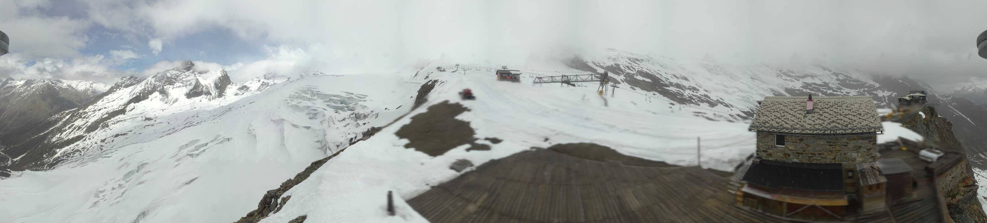 Archived image Webcam Saas Fee - Glacier