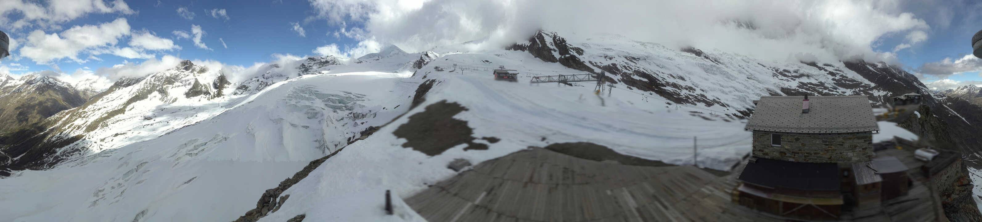 Archived image Webcam Saas Fee - Glacier