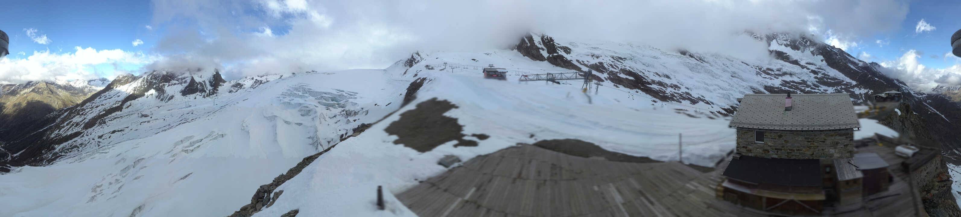 Archived image Webcam Saas Fee - Glacier