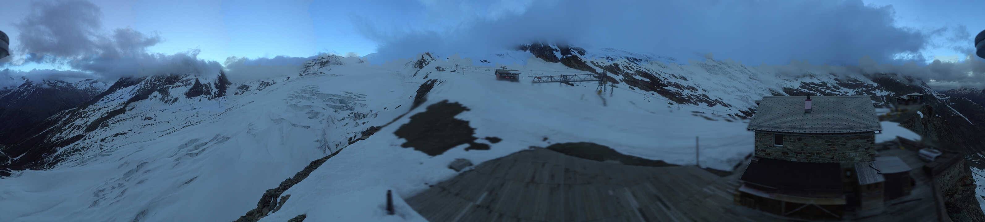 Archived image Webcam Saas Fee - Glacier