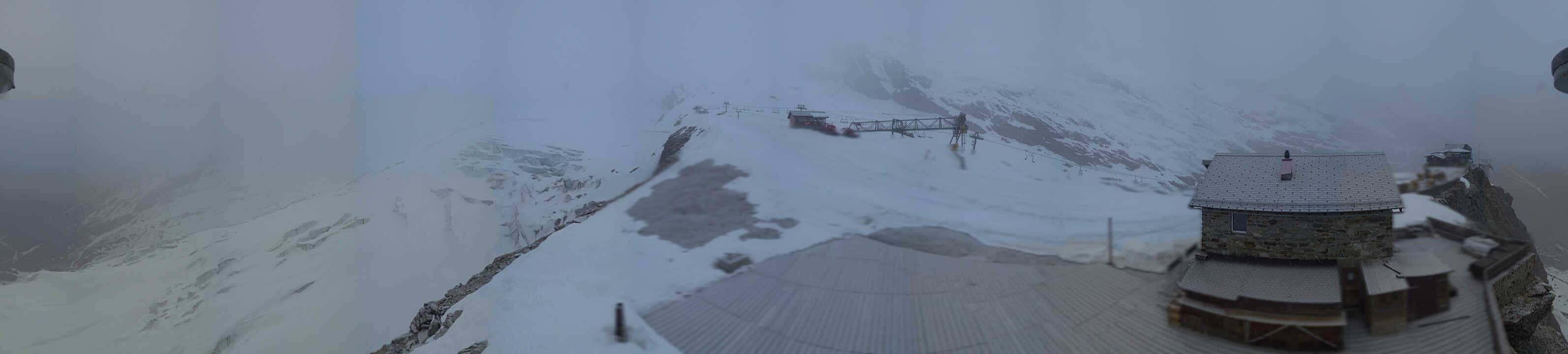 Archived image Webcam Saas Fee - Glacier