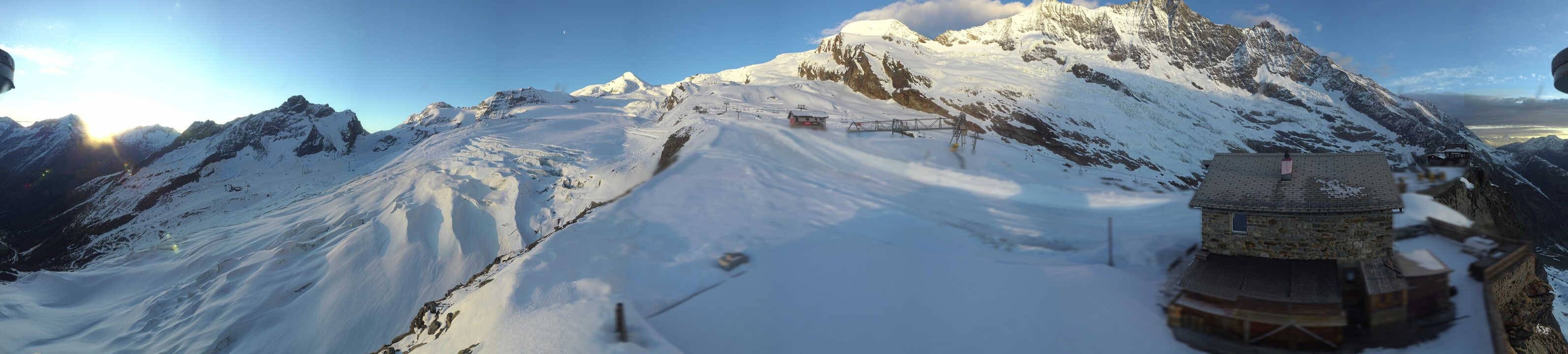Archived image Webcam Saas Fee - Glacier