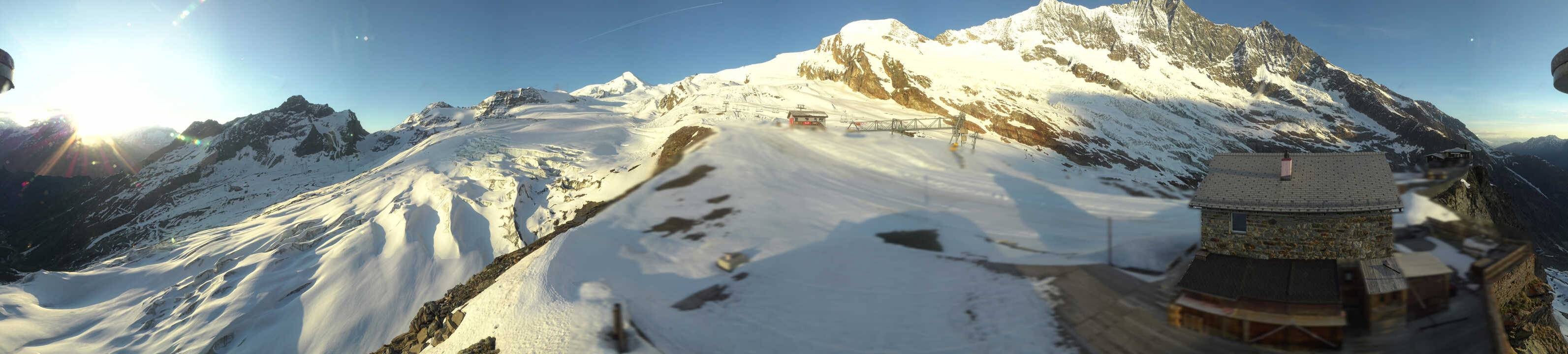 Archived image Webcam Saas Fee - Glacier