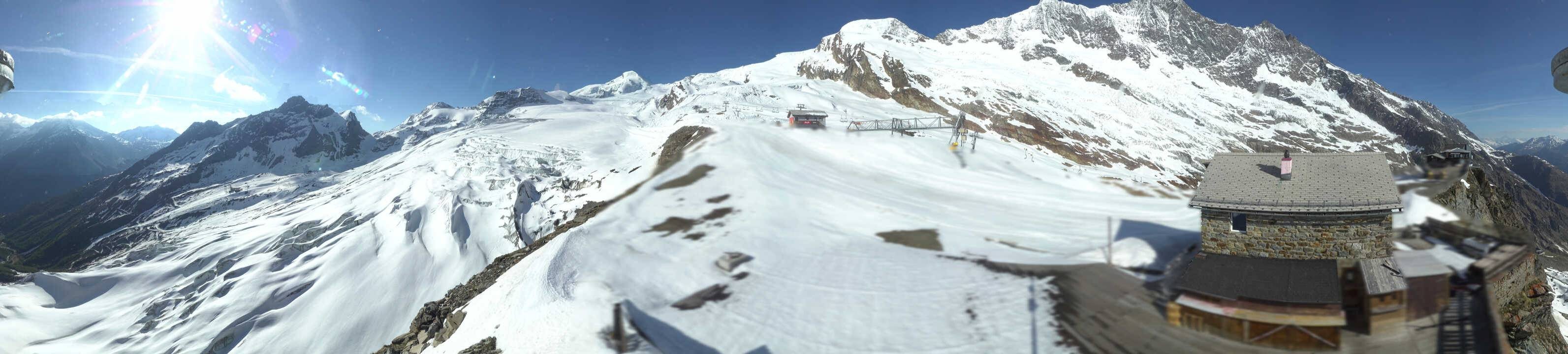 Archived image Webcam Saas Fee - Glacier